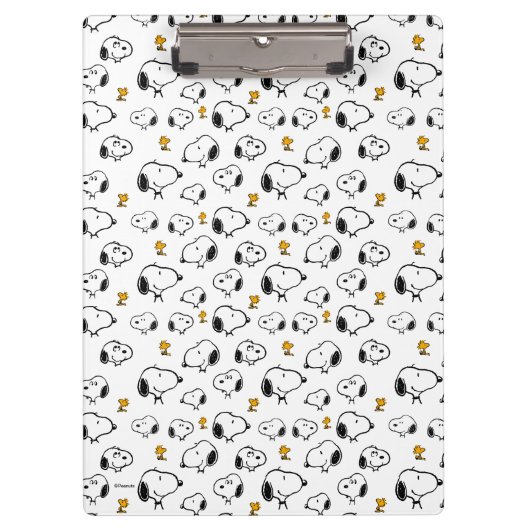 Snoopy & Woodstock Pattern Klembord (Voorkant)