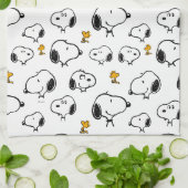 Snoopy & Woodstock Pattern Theedoek (Gevouwen)