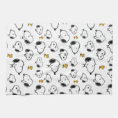 Snoopy & Woodstock Pattern Theedoek (Horizontaal)