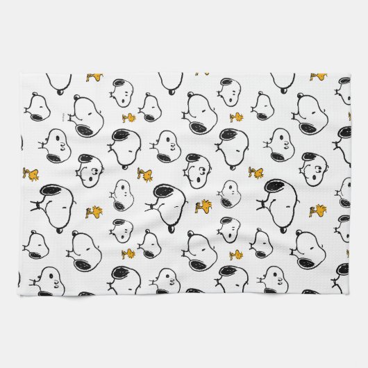 Snoopy & Woodstock Pattern Theedoek (Horizontaal)