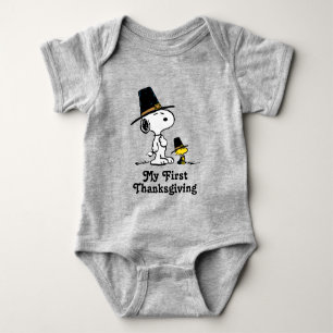 Snoopy & Woodstock Pilgrim Eerste Thanksgiving Romper