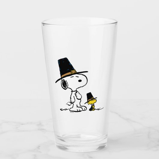 Snoopy & Woodstock Pilgrim Glas (Voorkant)