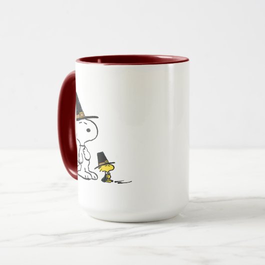 Snoopy & Woodstock Pilgrim Mok (Voorkant links)