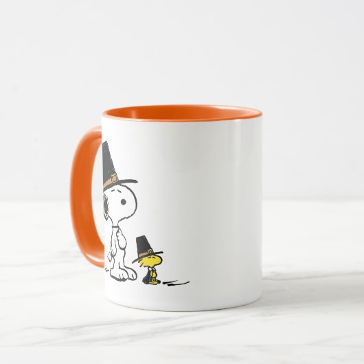 Snoopy & Woodstock Pilgrim Mok (Voorkant links)