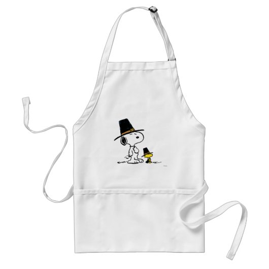Snoopy & Woodstock Pilgrim Standaard Schort (Voorkant)
