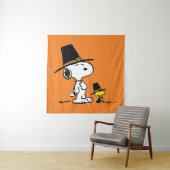 Snoopy & Woodstock Pilgrim Wandkleed (In situ)