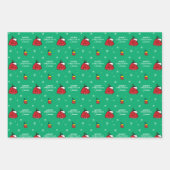 Snoopy & Woodstock Puffy Rode Winter Jas Inpakpapier Vel (Voorkant 2)