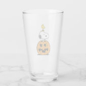 Snoopy & Woodstock Pumpkin Glas (Achterkant)