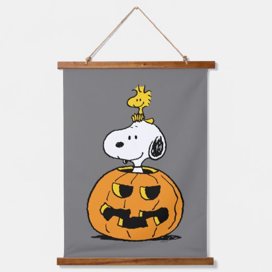 Snoopy & Woodstock Pumpkin Hangend Wandkleed (Voorkant)