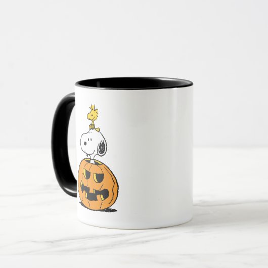 Snoopy & Woodstock Pumpkin Mok (Voorkant links)