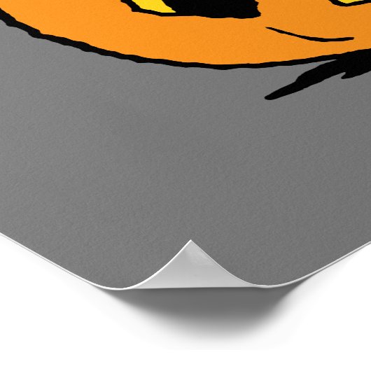 Snoopy & Woodstock Pumpkin Poster (Hoek)