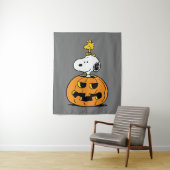 Snoopy & Woodstock Pumpkin Wandkleed (In situ)