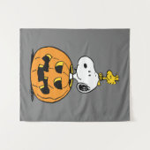 Snoopy & Woodstock Pumpkin Wandkleed (Voorkant (horizontaal))