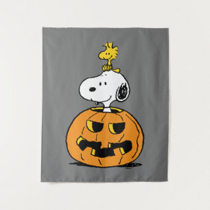 Snoopy & Woodstock Pumpkin Wandkleed
