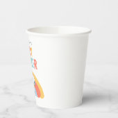 Snoopy & Woodstock Rainbow Baby Shower Paper Cups Papieren Bekers (Links)