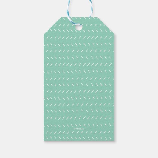 Snoopy & Woodstock Rainbow Baby Shower Thank You G Cadeaulabel (Achterkant)