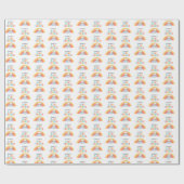 Snoopy & Woodstock Rainbow Baby Shower Wrapping Pa Cadeaupapier (Vlak)