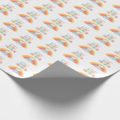Snoopy & Woodstock Rainbow Baby Shower Wrapping Pa Cadeaupapier (Hoek)