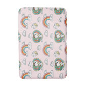 Snoopy & Woodstock Regenboog Hart Patroon Badmat (Voorkant Verticaal)