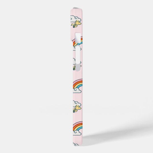Snoopy & Woodstock Regenboog Hart Patroon Case-Mate iPhone Case (Achterkant / Links)