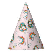 Snoopy & Woodstock Regenboog Hart Patroon Feesthoedjes (Achterkant)