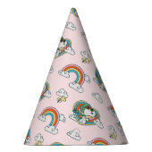 Snoopy & Woodstock Regenboog Hart Patroon Feesthoedjes (Rechts)