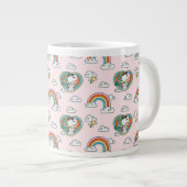 Snoopy & Woodstock Regenboog Hart Patroon Grote Koffiekop (Voorkant rechts)