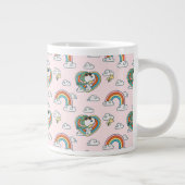 Snoopy & Woodstock Regenboog Hart Patroon Grote Koffiekop (Rechts)