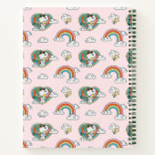 Snoopy & Woodstock Regenboog Hart Patroon Notitieboek (Achterkant)