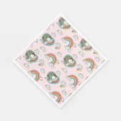 Snoopy & Woodstock Regenboog Hart Patroon Servet (Hoek)