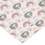 Snoopy & Woodstock Regenboog Hart Patroon Tafelkleed (Gekanteld)