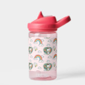 Snoopy & Woodstock Regenboog Hart Patroon Waterfles (Links)