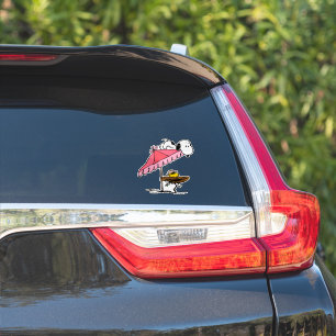 Snoopy & Woodstock strandvakantie Sticker