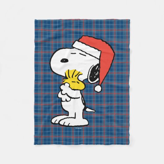 Snoopy & Woodstock Vakantie Fleece Deken (Voorkant)