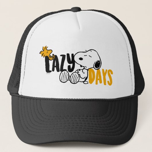 Snoopy & Woodstock | wazige dagen Trucker Pet (Voorkant)