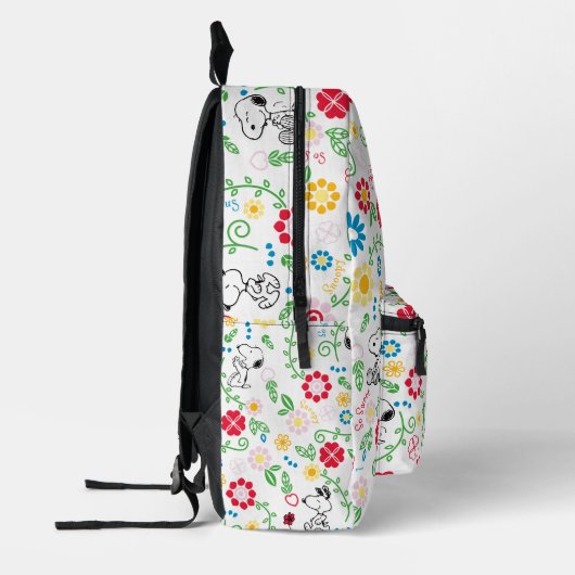 Snoopy, zo zoet bloempatroon bedrukte rugzak (Links)