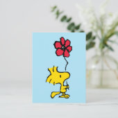 Snoopy, zo zoet bloempatroon briefkaart (Staand voorkant)