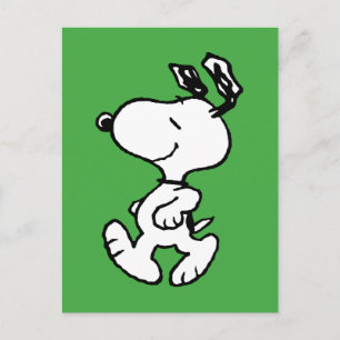 Snoopy, zo zoet bloempatroon briefkaart