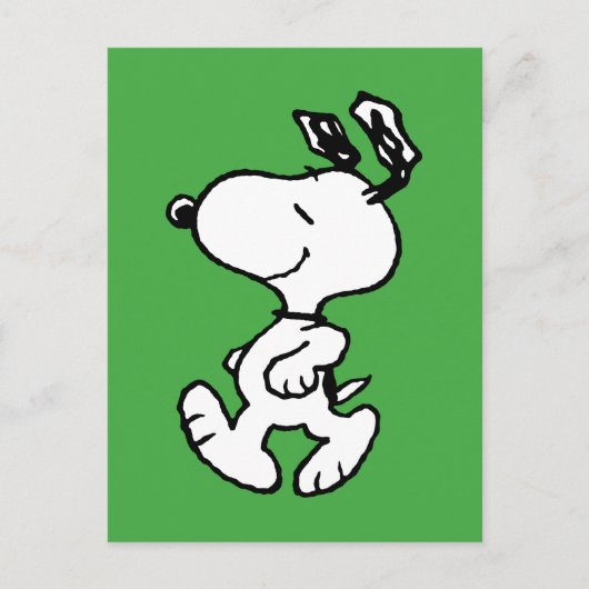 Snoopy, zo zoet bloempatroon briefkaart (Voorkant)