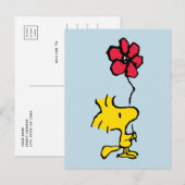 Snoopy, zo zoet bloempatroon briefkaart (Voorkant / Achterkant)