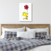 Snoopy, zo zoet bloempatroon canvas afdruk (Insitu (Slaapkamer))