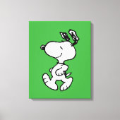 Snoopy, zo zoet bloempatroon canvas afdruk (Voorkant)