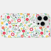 Snoopy, zo zoet bloempatroon Case-Mate iPhone case (Achterkant (horizontaal))