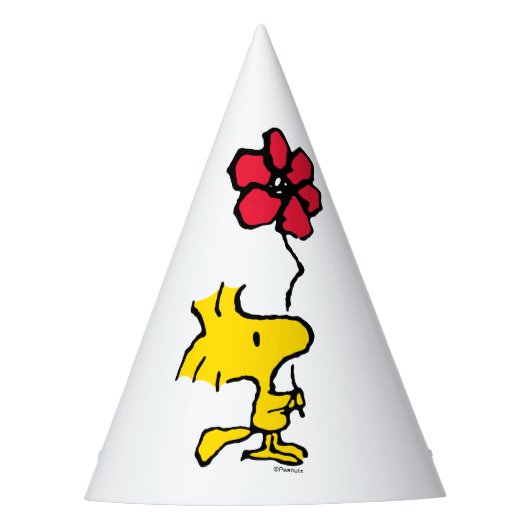 Snoopy, zo zoet bloempatroon feesthoedjes (Voorkant)