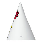 Snoopy, zo zoet bloempatroon feesthoedjes (Rechts)