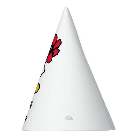 Snoopy, zo zoet bloempatroon feesthoedjes (Rechts)