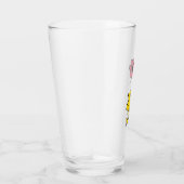 Snoopy, zo zoet bloempatroon glas (Rechts)