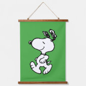 Snoopy, zo zoet bloempatroon hangend wandkleed (Voorkant)