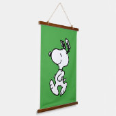 Snoopy, zo zoet bloempatroon hangend wandkleed (Gebogen)