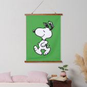 Snoopy, zo zoet bloempatroon hangend wandkleed (Slaapkamer)